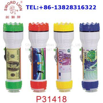 SWORD LION brand factory price new design plastic led flashlight torch light for Africa