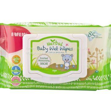 Professional factory made 100% Biodegradable & Organic Baby wet Wipes