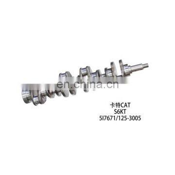 for E200B E320B excavator S6KT crankshaft  5I7671/125-3005