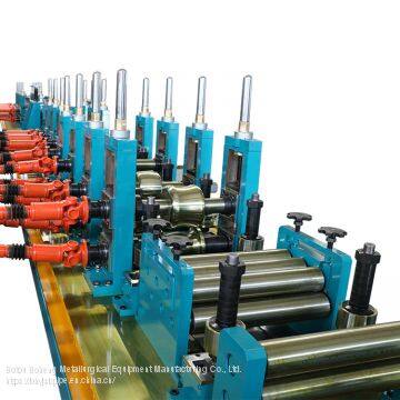 Carbon Steel Tube Rectangle Circle Round Square Hollow Production Pipe Welding Making Machine Duct Roll Forming Line