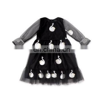 Spring Autumn Girls Dress Casual Long Sleeves Lace Mesh Floral Kids Dresses Girl Cute Princess Dress photo-2