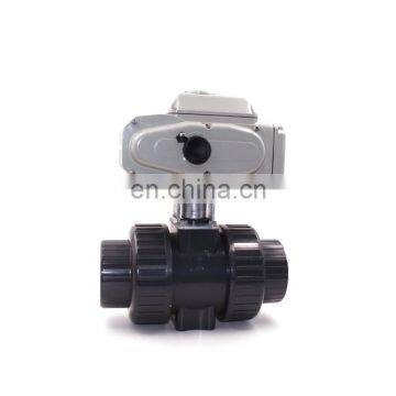 2way horizontal ball valve PVC and Stainless Steel  motorized electrical valve CTB-005 25mm 32mm 40mm 50mm