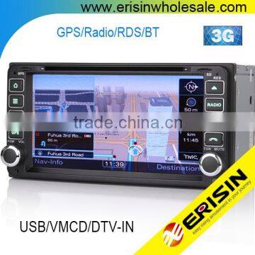 Erisin ES7603M 7" Autoradio Touch Screen 2 Din Car DVD GPS for RAV4 RunX