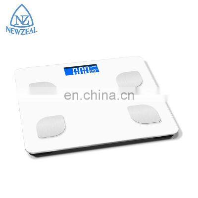 New Design 180Kg 396Lb Connectivity Body Fat Blue Tooth Digital Bathroom Weighing Scale