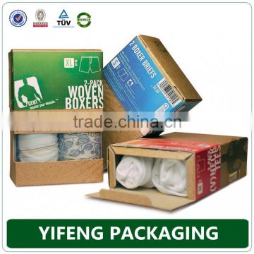 high quality kraft cardboard paper stockings packing box with window