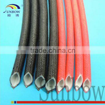 SUNBOW High Temperature Resistant Fire-resistance 12MM Silicone Rubber Glassfiber Sleeve photo-5