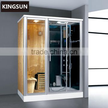 New Design Freestanding Rectangle Indoor 2 Persons Steam Shower Sauna Combos