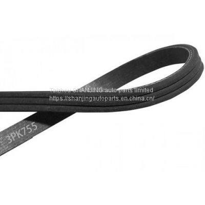 Buy Mitsubishi Nissan Toyota Serpentine Belt 3PK755 with competitive price From SHANJING Manufactruer