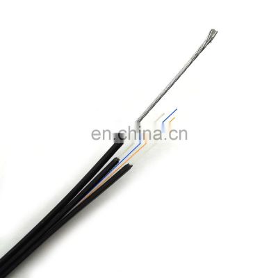 outdoor flat type FRP Support wire 7X0.4mm optical fiber drop cable 1C