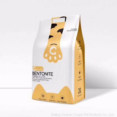 20L Gerry Pet Dust free Bentonite Cat litter Lemon scent