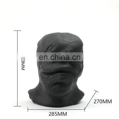 Modern Ceramic Home Decor Nordic Face Art Flower Arrangement Pot Large Human Head Vase photo-3