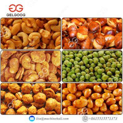 Honey Coated Peanut Cashew Nuts Walnuts Almond Making Frying Machine Coated Nut Frying Machine