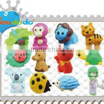 3D Animal shaped Eraser stationery set