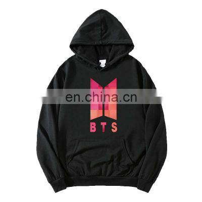 Plus size OEM Free Sample BTS printing Korean style men's and women's trendy loose casual long-sleeved jacket