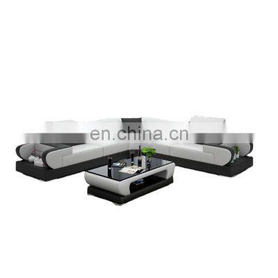 5 Seater Modern L Shaped Fabric Office Sofa Sectional Living Room Sofas Couch Leather Sofa