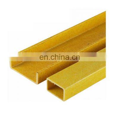 Reinforced Fiber Glass FRP Pultrusion Tube frp composite square tube