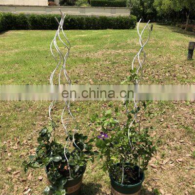 Hot Sale Grow Through Tomato Coated Decorative Moss Pole Garden Metal Climbing Life Plant Support