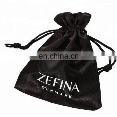 Wholesale Custom High Quality Drawstring Bag Satin Gifts Bags With Print Logo Design photo-3