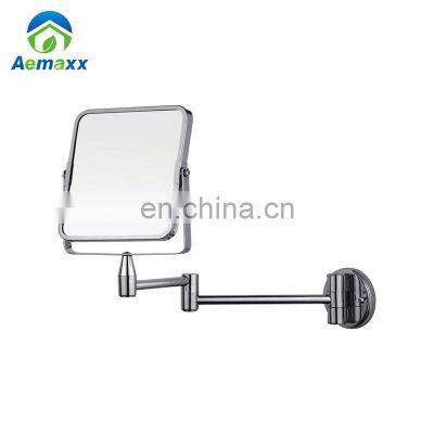 Aemaxx Bathroom Wall Mounted Metal Square Double Side Makeup Mirror photo-2