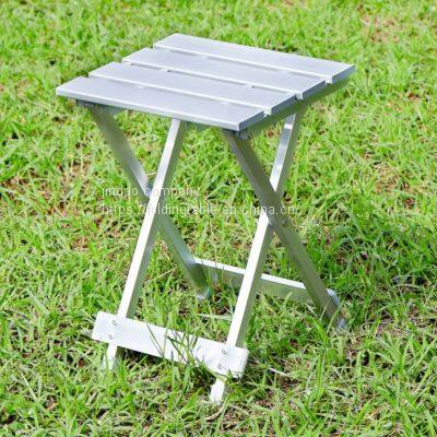 Foldable Stool Aluminum Folding Stool Outdoor Leisure Camping Fishing Stool Side Table photo-4