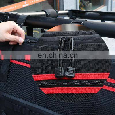Black ATV UTV Large Roll Cage Accessories Rear Trunk Storage Bags Organizer photo-5