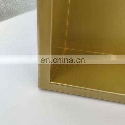 Bathroom Shower Room Matte Gold Black 12