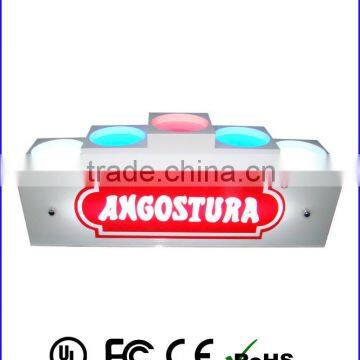 Acrylic led bottle glorifier bottle glorifier in display rack for promotion