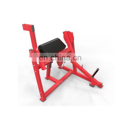 Free Weights Arm Curl  HA29 Red Black Plate Loaded Iso Lateral Seated Biceps Curl Machine