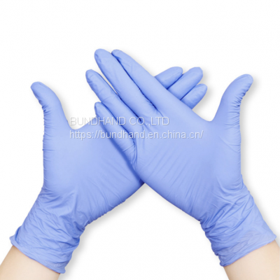 Violet blue Disposable Nitrile Powder Free Medical Examination Gloves