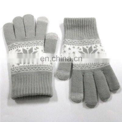 Winter Warm Knitted Gloves Cycling Outdoor Soft Touch Screen Gloves for Smartphone photo-5