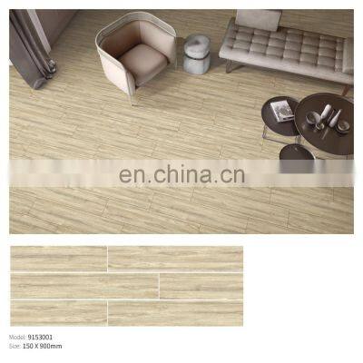 150x900mm Foshan Low Price Wooden Ceramic Floor Wood Tiles Design for Sale