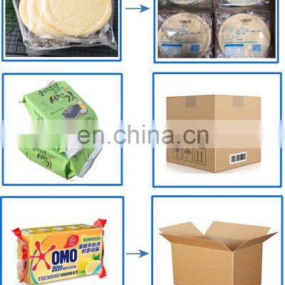 Automatic Case Packer Robot Arm Biscuits Cakes Burgers Foods Carton Box Filling Packing Machine photo-2