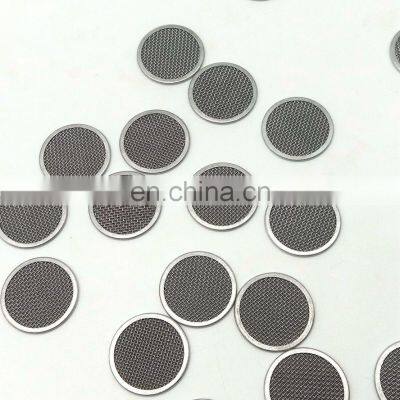 Framed Round Screen Pack Stainless Steel Woven Wire Mesh Filter Disc