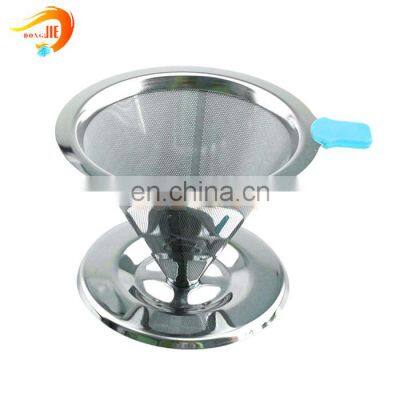 reusable pour over metal coffee filter dripper maker