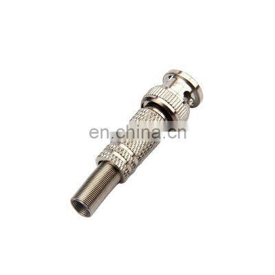 Nickel plated 75ohm 50  brass bnc male rg59 58 6 connector with CCTV camera