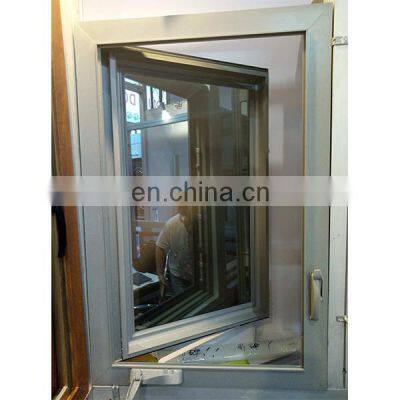 UPVC casement window aluminum casement window open by hand crank