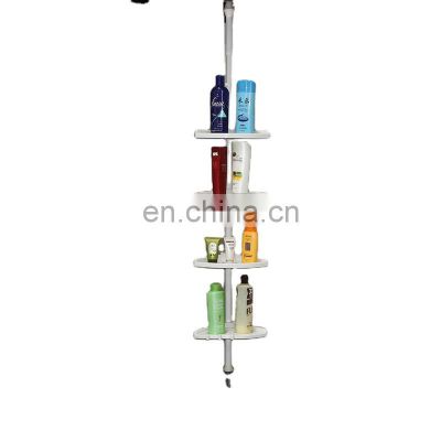 Professional Custom Plastic Pe Coated Bathroom Corner Shower Shelf Rack