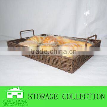 handmade rectangular wicker tray