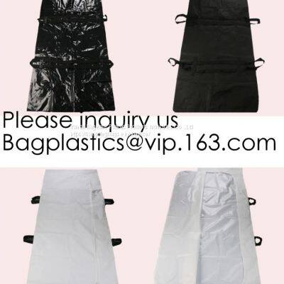 Heavy Duty Medical Funeral Biodegradable PVC Corpse Dead Body Bag For Cadaver, Virus Infected Patient Black Body Mortuar photo-4