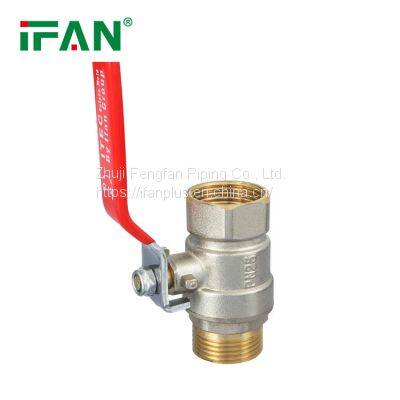IFAN Factory Price Female and Male Threaded Ball Valve Brass Ball Valve For Water Use photo-1
