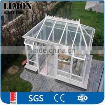 white color Aluminum glass Sunroom for garden