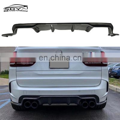 F85 X5M F86 X6M Carbon Fiber 3D Style Rear Diffuser  Rear Bumper lip For BMW F85 X5 M F86 X6 M