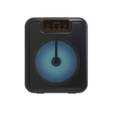 HF 670 6.5 Inch Boombox Speakers Small RGB Light Multi Function TWS Speaker