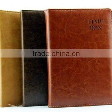 Cheap loose leaf notebook with embossed logo on cover NS-1012