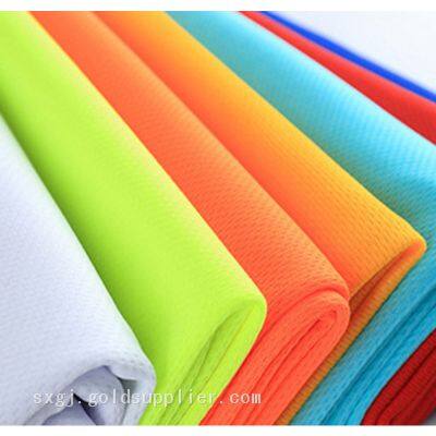 Quick Dry Double Knitted 100% Polyester Two Sides Bird Eye Mesh Fabric