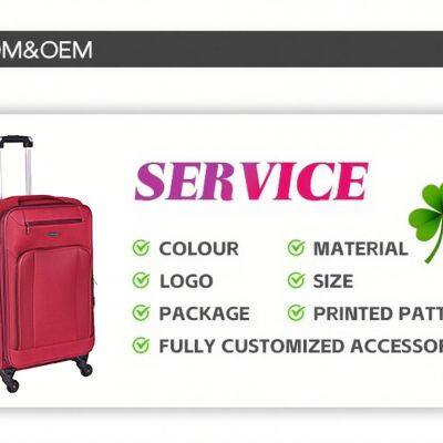 Brown 20 24 28 Inch Polyester Fabric Rolling Trolley Bags Set Cloth Suitcase Luggage Spinner Wheel China Pengteng Factory photo-4