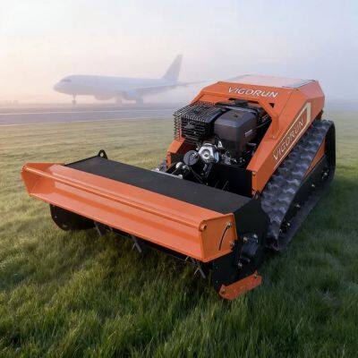 Compact CE EPA Euro 5 Gasoline Engine All Slopes Electric Motor Driven Remote Control Flail Mower