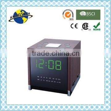Top Quality Retro Antique MDF Wood Alarm Clock Radio
