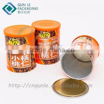 Hot sale Round Nuts Packaging Box Vendor in China Ring pull food packaging