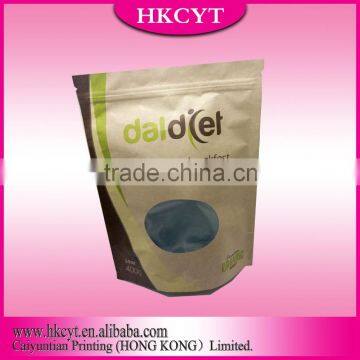China New Products Kraft Paper Coffee Bag With Grip/Kraft Paper Coffee Bag With Window